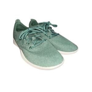 ALLBIRDS Women's sz 9 Superfine Merino Wool Runner Shoes Sneakers Green Comfy